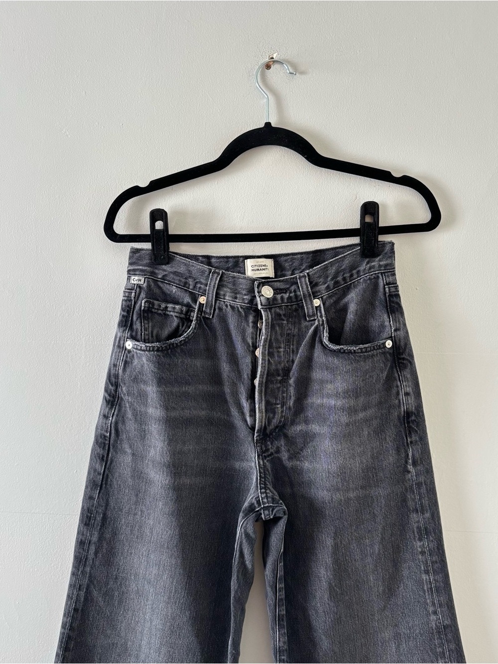 Citizens of Humanity Beverly Slouch Boot in Prophecy Wide Leg Rigid Crop Ankle - Picture 4 of 9